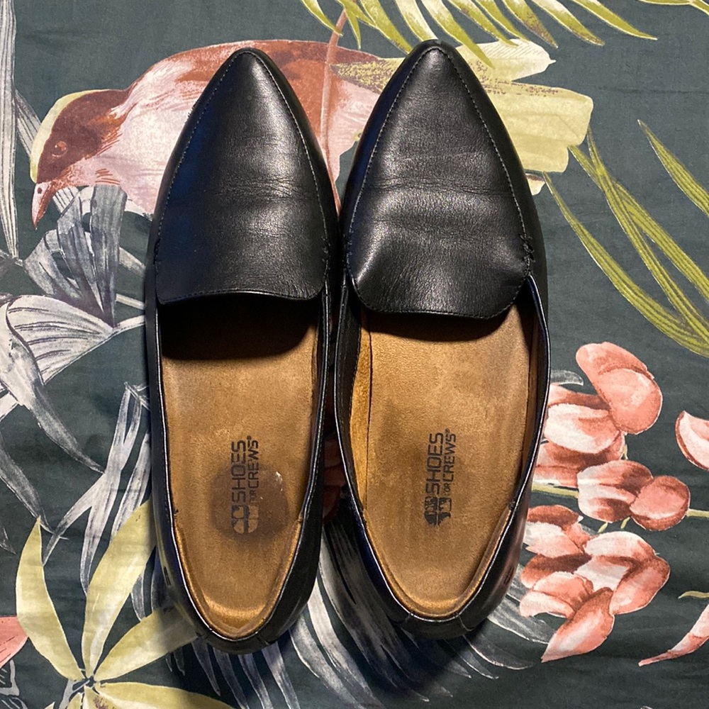Shoes For Crews black leather flats